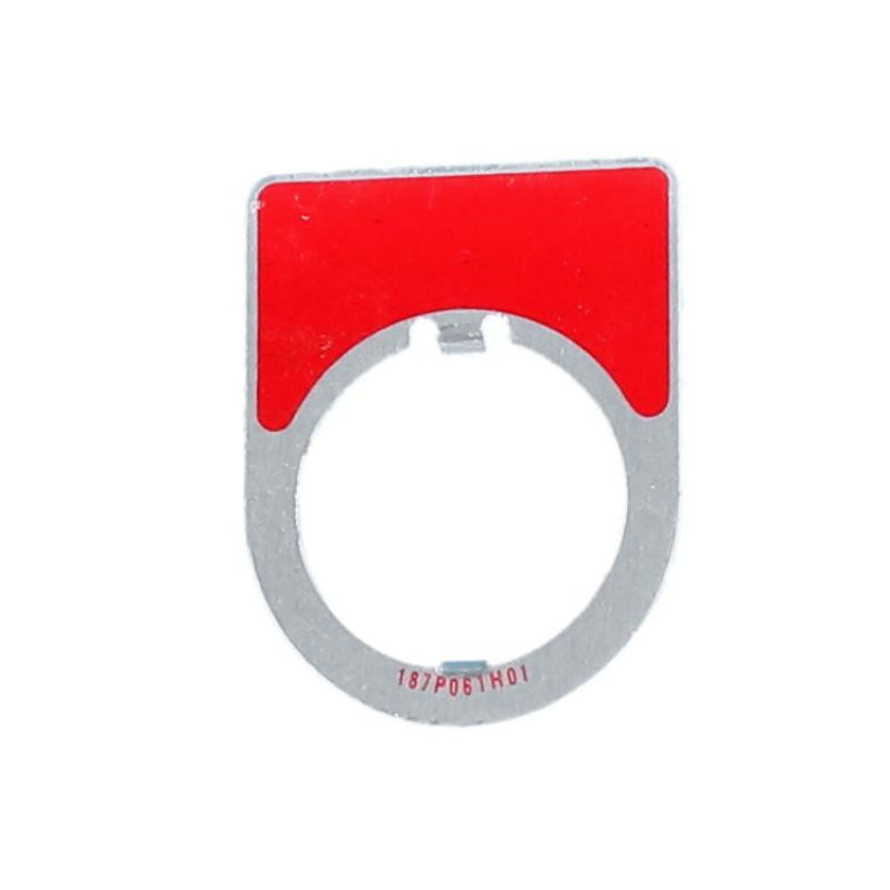 187P061H01
Red Blank Legend Plate
(Over Size)