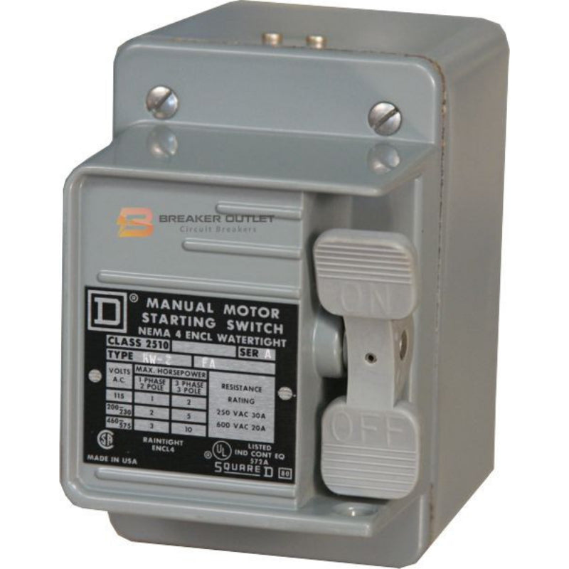 2510-KW2
Manual Motor Starting Switch
