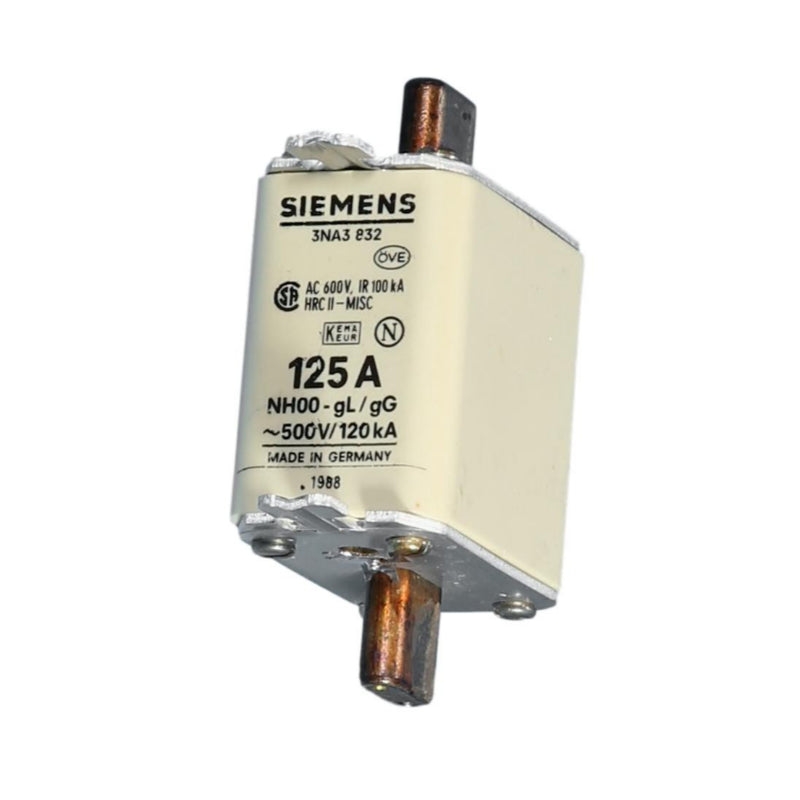 3NA3-832 Siemens 125A
Fuse Made in Germany