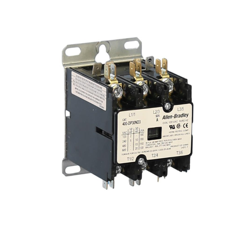 400-DP30ND3
Definite Purpose Contactor