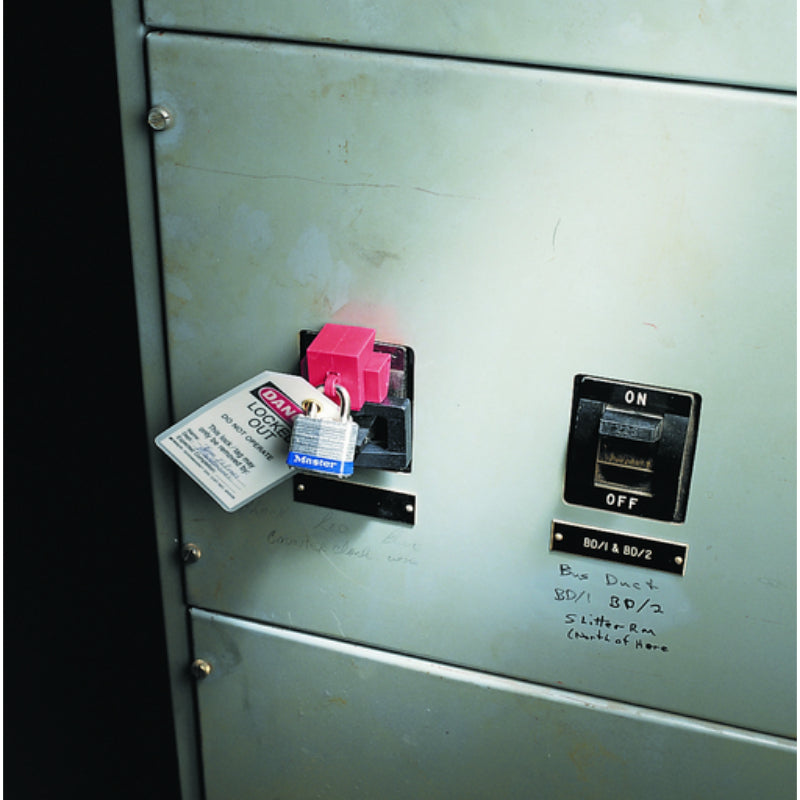 Large Circuit Breaker Lockout Device
Pictured in use