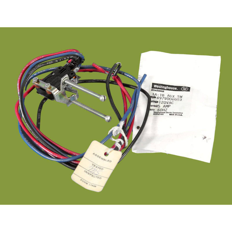 4979D06G03
1A-1B Auxiliary Switch
Field Installable
Left Hand Mount