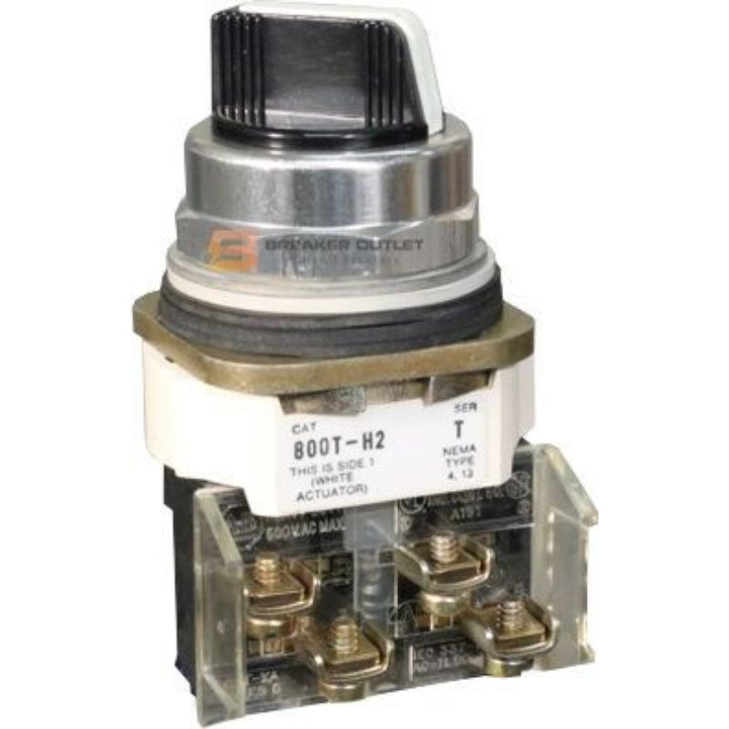 800T-H4 2 Position Spring Return Selector Switch