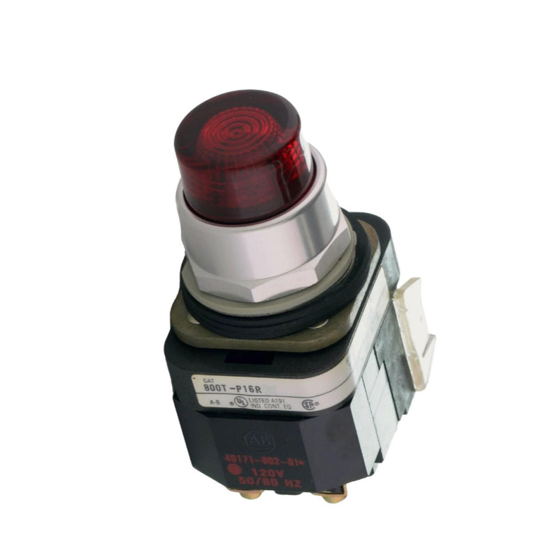 800TPT16R
Push-to-Test Feature, Red Pilot Lite