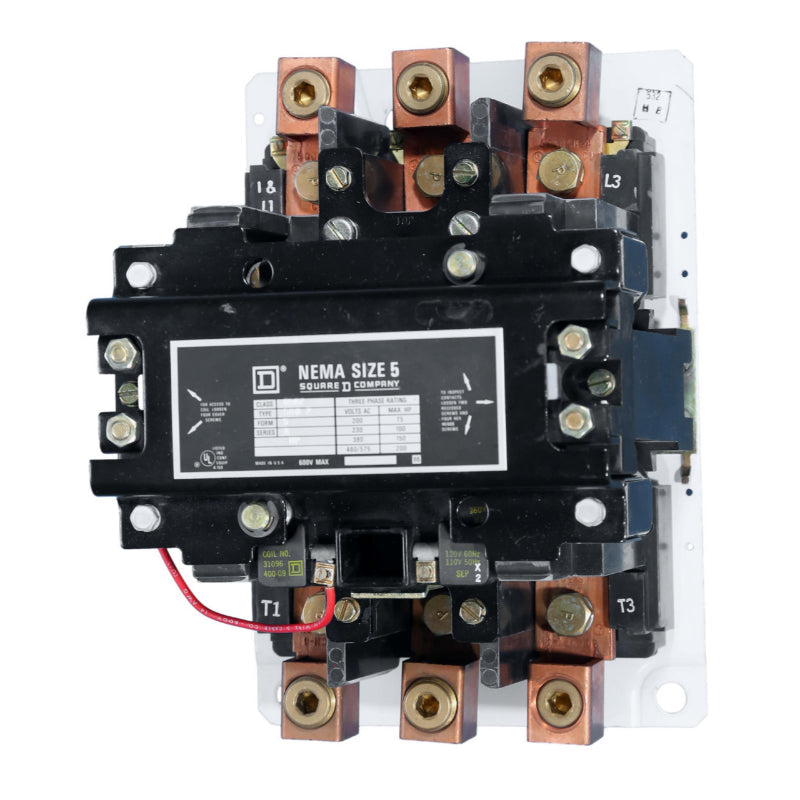 8502-SGO2
Size-5 Open Contactor
110-120V Coil
