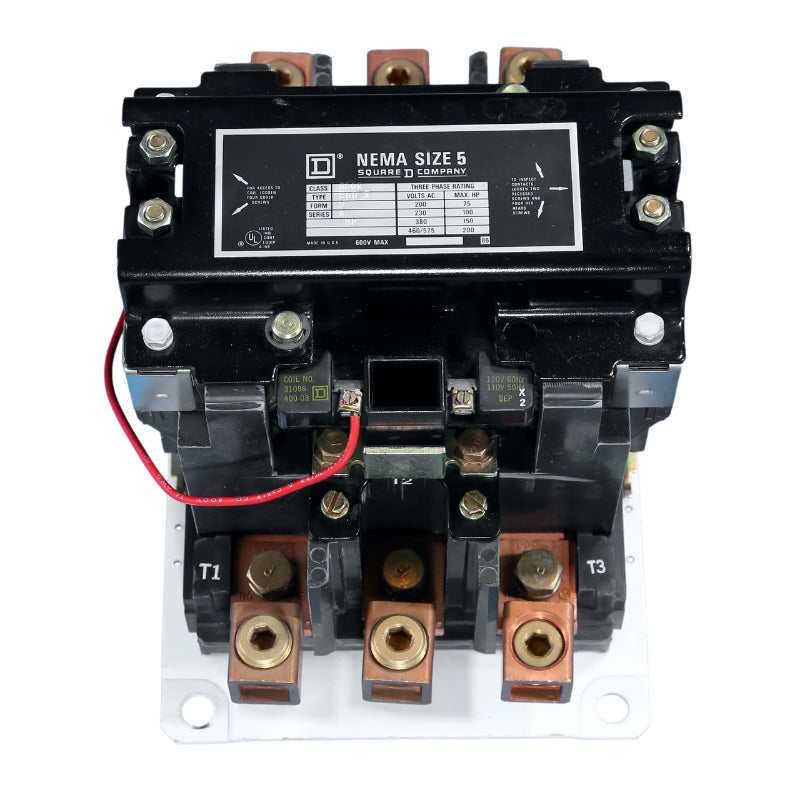 8502-SGO2
Size-5 Open Contactor
110-120V Coil