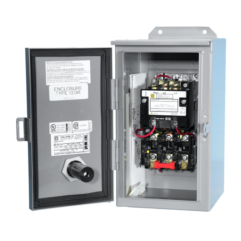 8536SCA3V02S
Enclosed NEMA-12 and 3R, 120V Coil