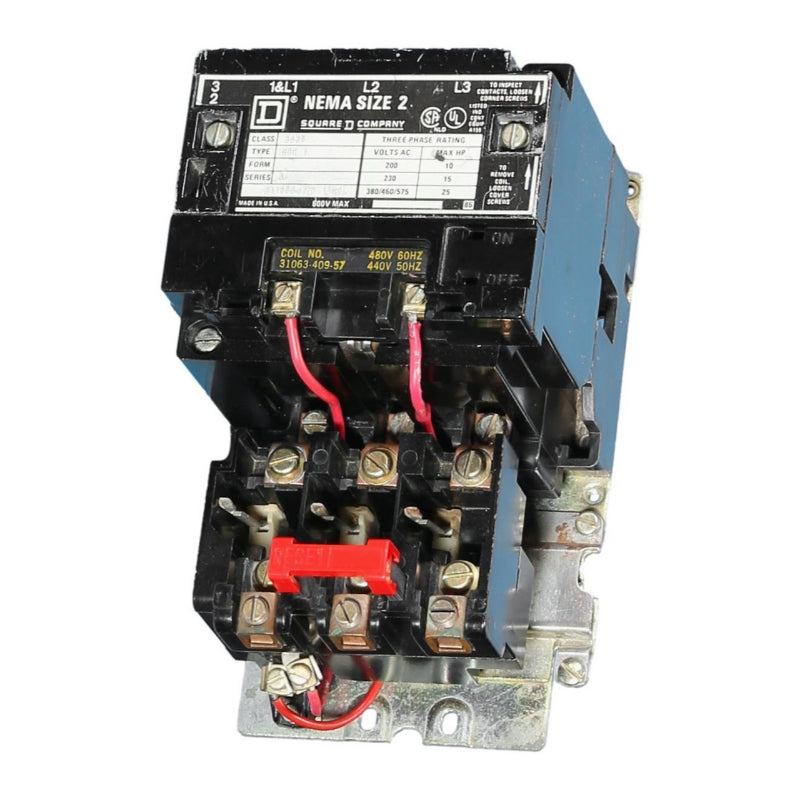 8536SDO1V06
Size-2 Open Magnetic Starter