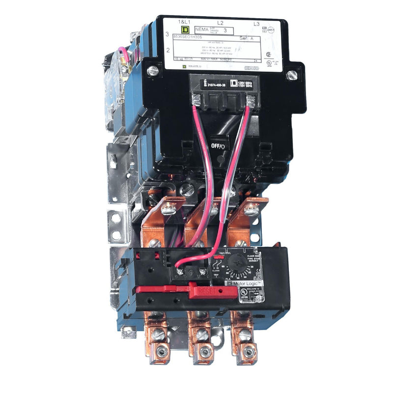 8536SEO1V02H30S
NEMA Size 3 Open Starter w/Motor Logic