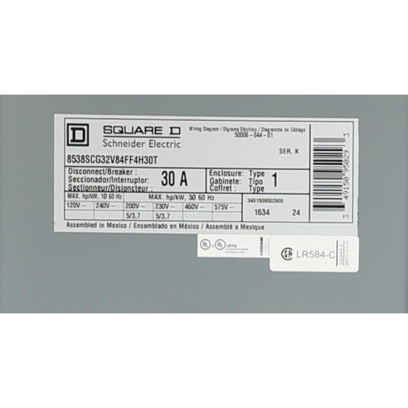 Combination Motor Starter Size 1 by Square D