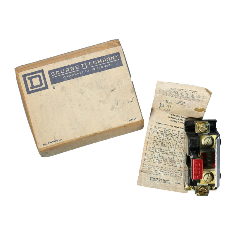 Square D 9065-CO-1 Thermal Overload Heater/Reset, 25 Amp – Breaker Outlet®