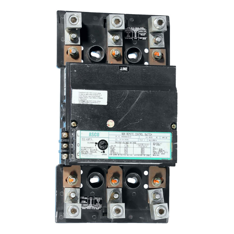 Asco
Remote Control Switch
150 Amp