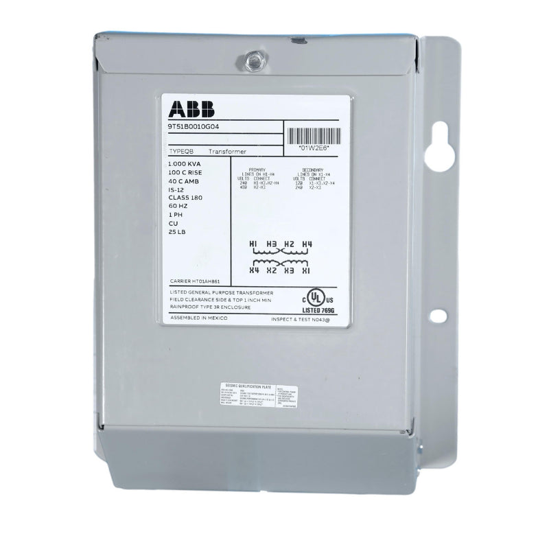 9T51B001G04
Transformer
1.0kVA
Single Phase