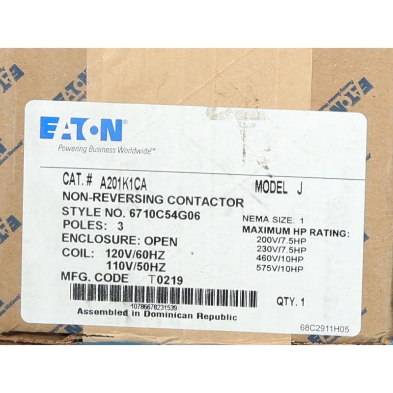 A201K1CA 120V Coil
