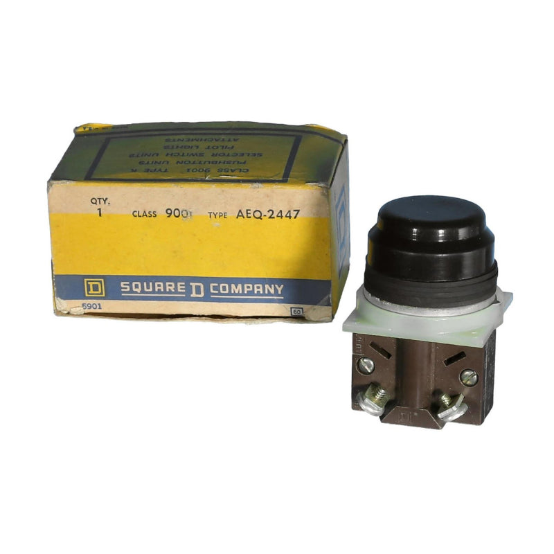 Black Booted Push Button, 9001 Type K
New