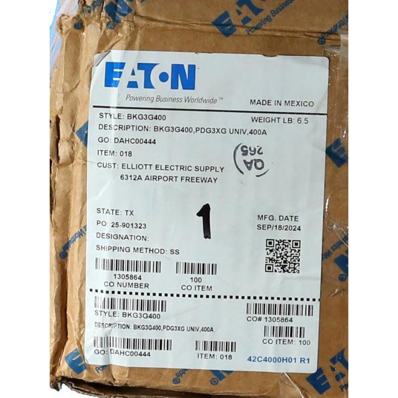 BKG3G400 Main Breaker Kit & w/400A Main Breaker