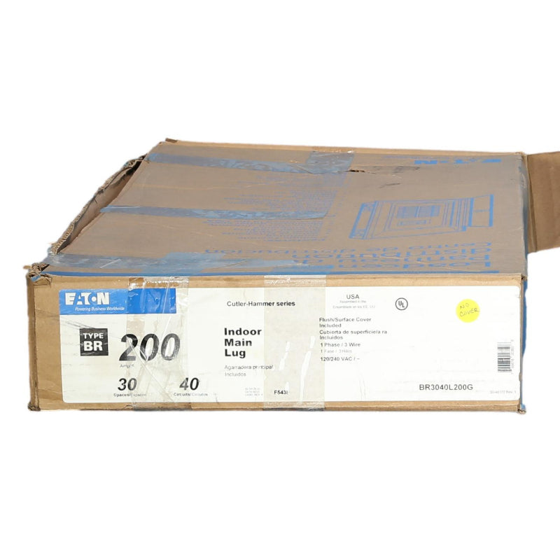 BR3040L200G-NoCvr MLO Load Center With Out Cover