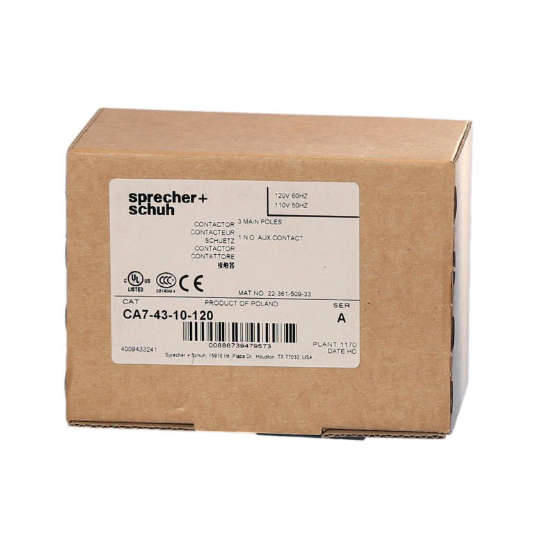 CA7-43-10-120 Sprecher Schuh Contactor