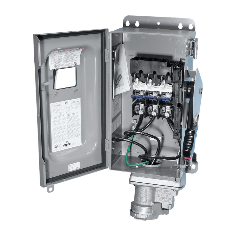 60A, 3 Phase, Fusible, Safety View Window, w/Cooper Receptacle
CH362AWC