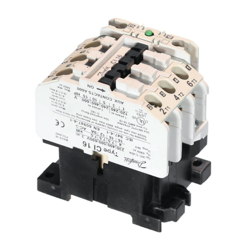 Danfoss Contactor
w/N.O. Aux. Contacts