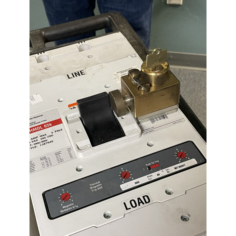 Kirk Key mounted on a HMDL3800 Breaker
Sample view