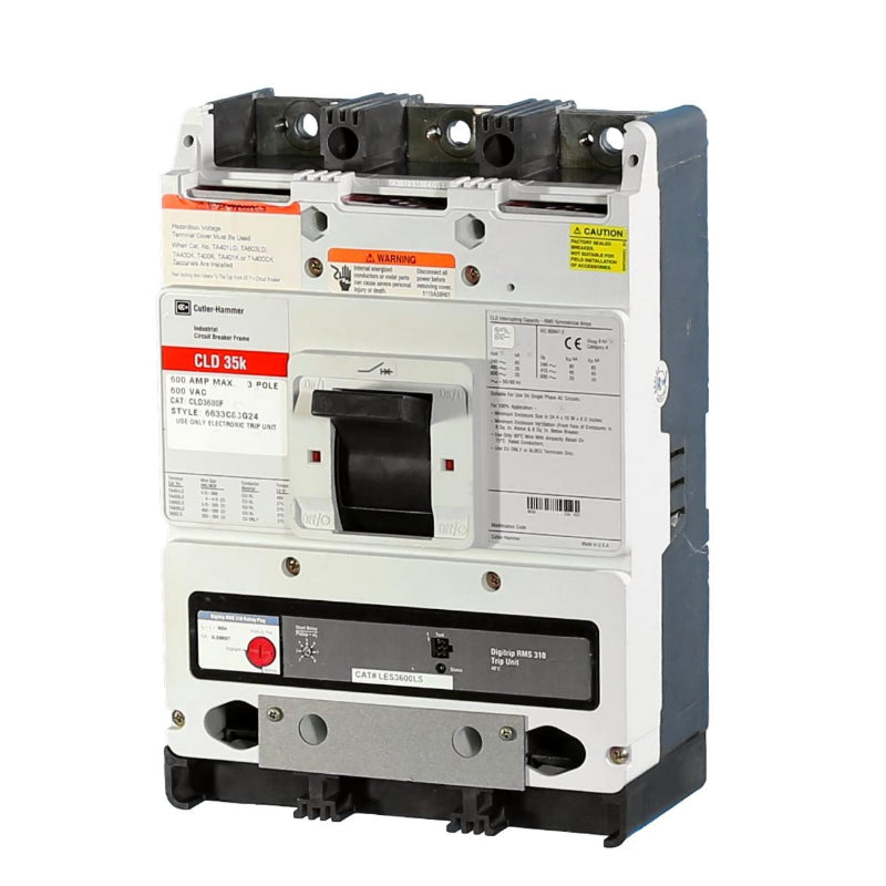CLD3600 High Interrupting 600A Circuit Breaker Complete w/Trip 310+