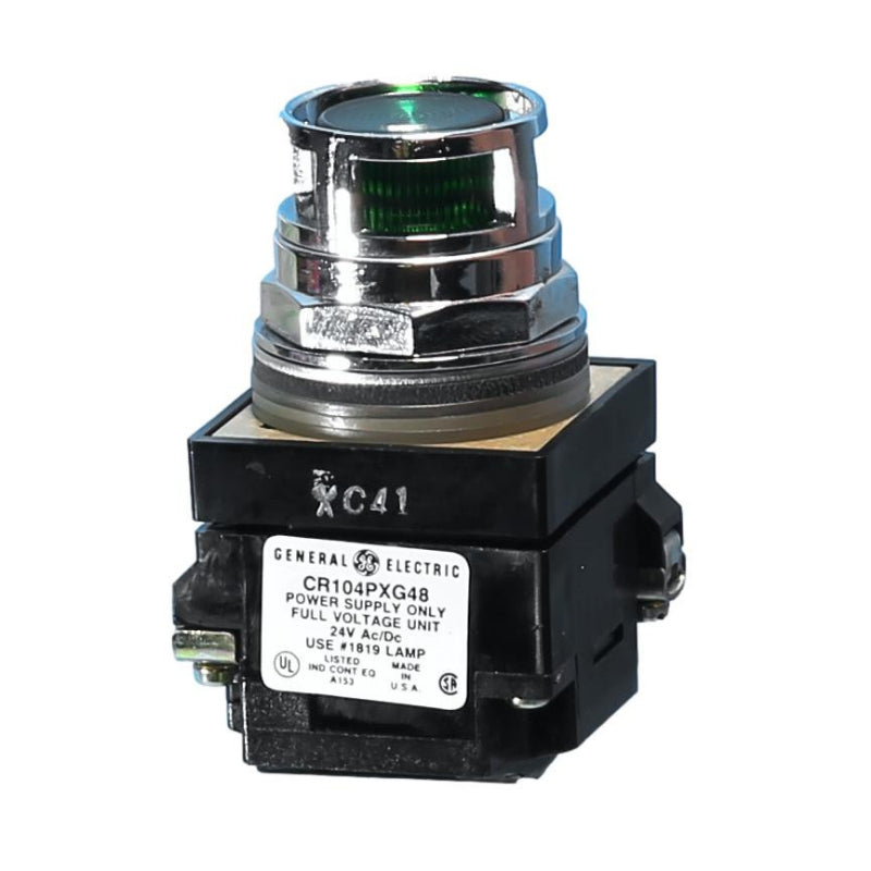 CR104PBL00G358 Guarded Illuminated Green Indicator Light