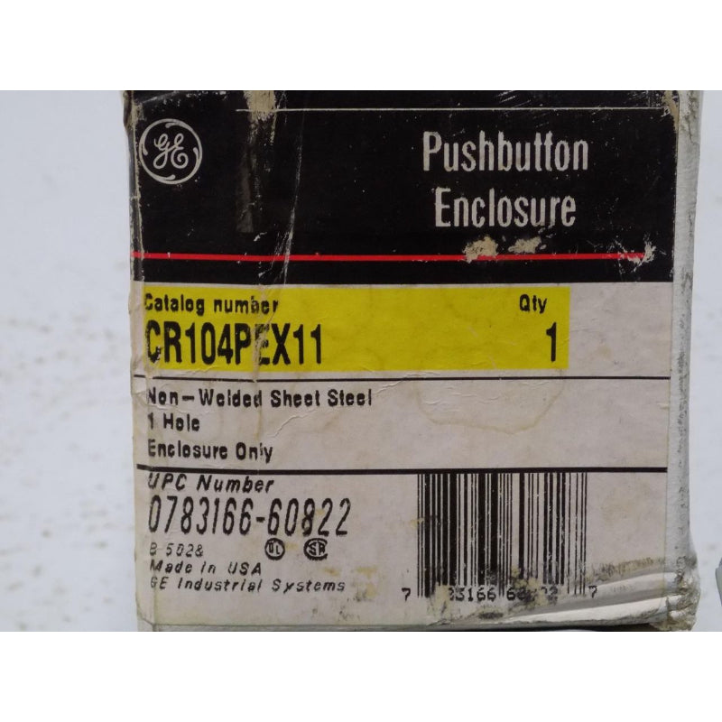 GE PUSHBUTTON ENCLOSURE CR104PEX11