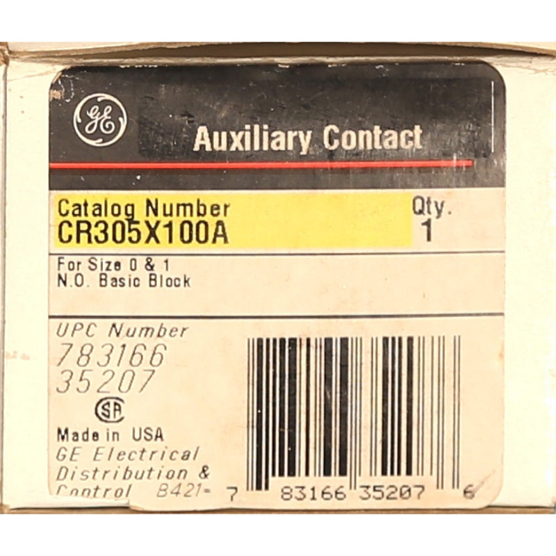 CR305X100A
 Auxiliary Contact