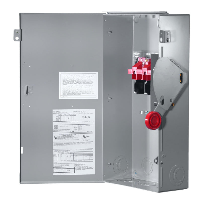 DH363URK
Non-Fusible, Outdoor NEMA 3R, 100 Amp Rated at 600VAC