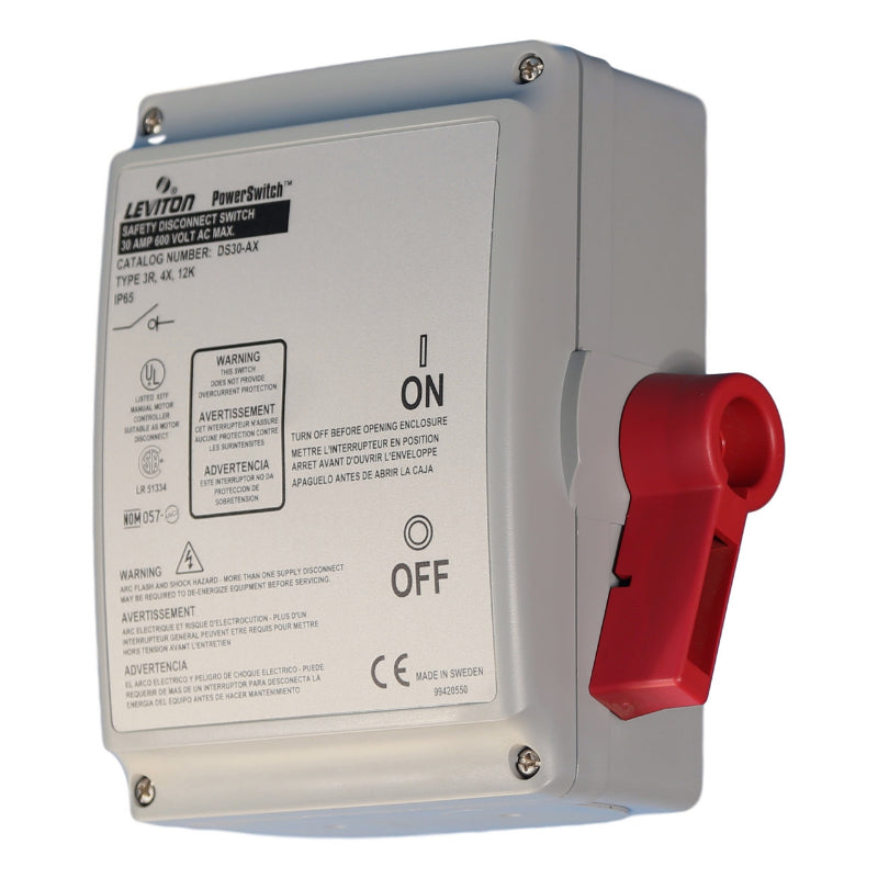 DS30-AX 
Heavy Duty 30 Amp Disconnect Switch