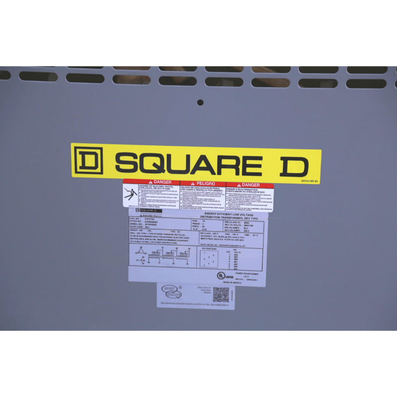 EX75T3H 75 kVA Transformer 480V to 208Y-120V