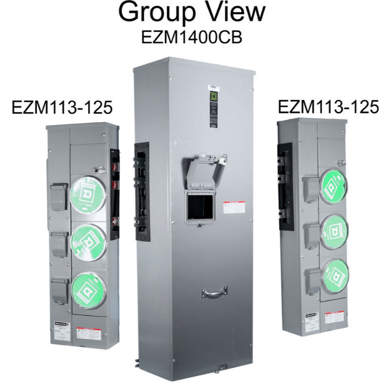 Group View w/6-Meter-Paks
And the 400A Main Panel Host for EZM