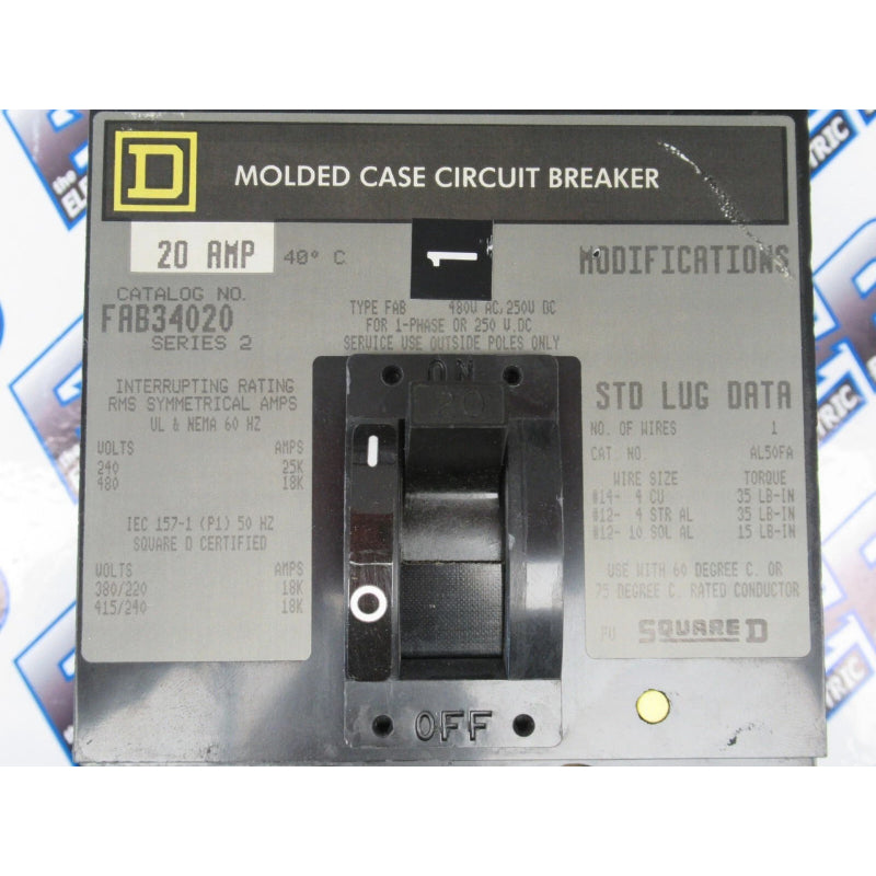 FAB34020 I-Line Breaker w/ Lock Down Screw Feature on Crown