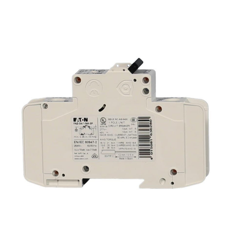 FAZ-C4 Eaton DIN Rail Circuit Breaker