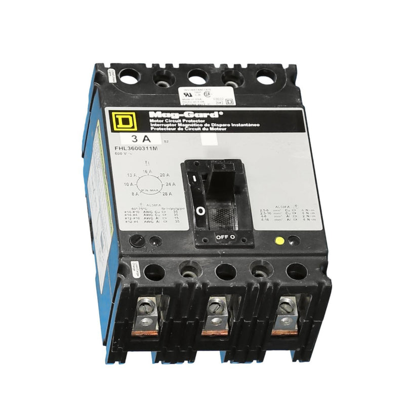 FHL3600311M
8A-28A Adjustable