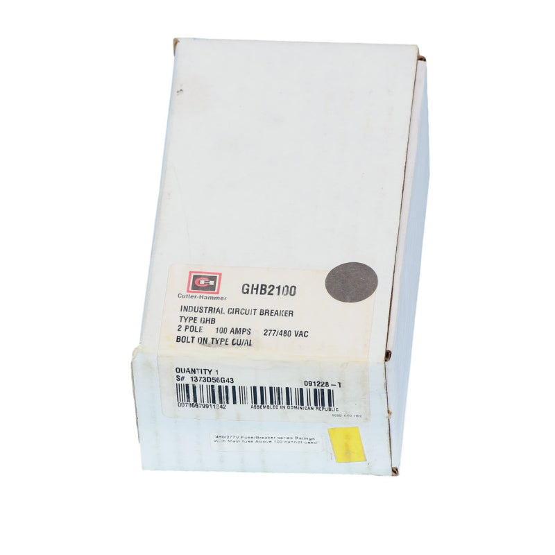 GHB2100 Bolt on
100 Amp Breaker