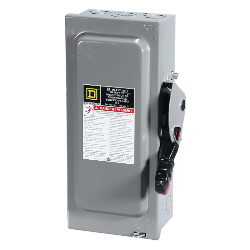H361 Square D 30A 600V Fusible Indoor Safety Switch