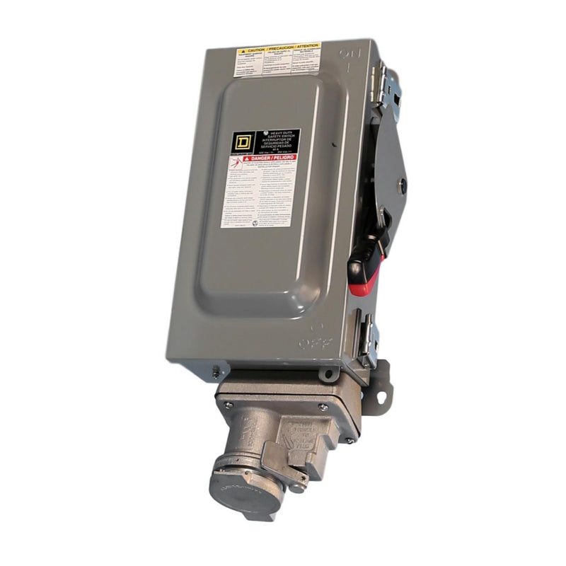 H362AWC Square D Fusible Heavy Duty 60A Safety Switch w/Receptacle