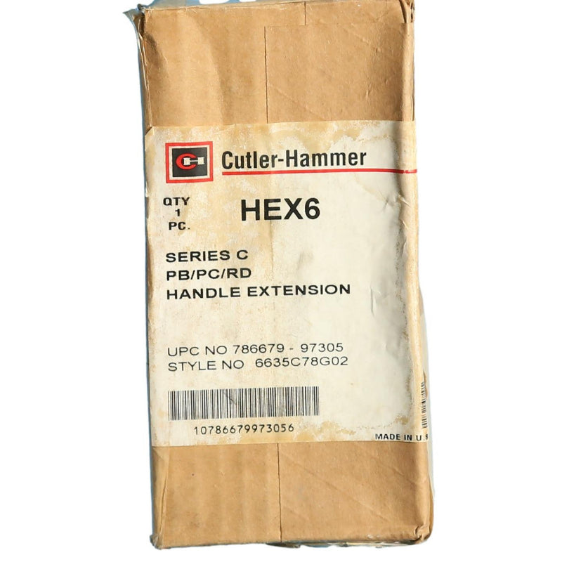HEX6 Handle Extension for Eaton RD/PD/PC Breakers
New