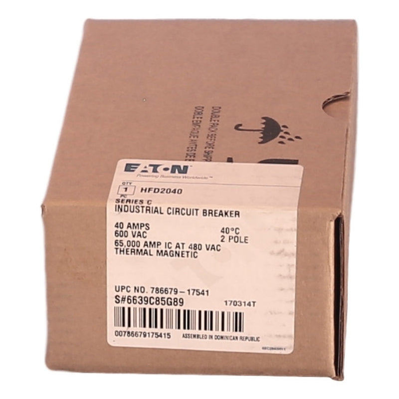 HFD2040 65k Rated Series C Eaton / Cutler-Hammer Circuit Breaker