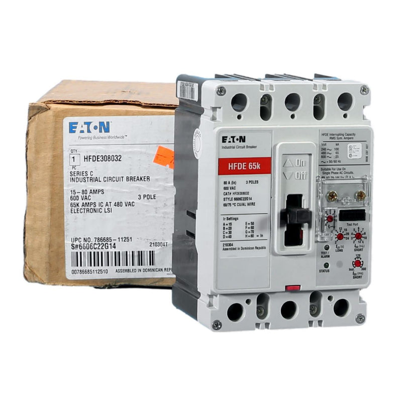 HFDE308032 Electronic Circuit Breaker Type HFDE LSI & Adjustable Amperages