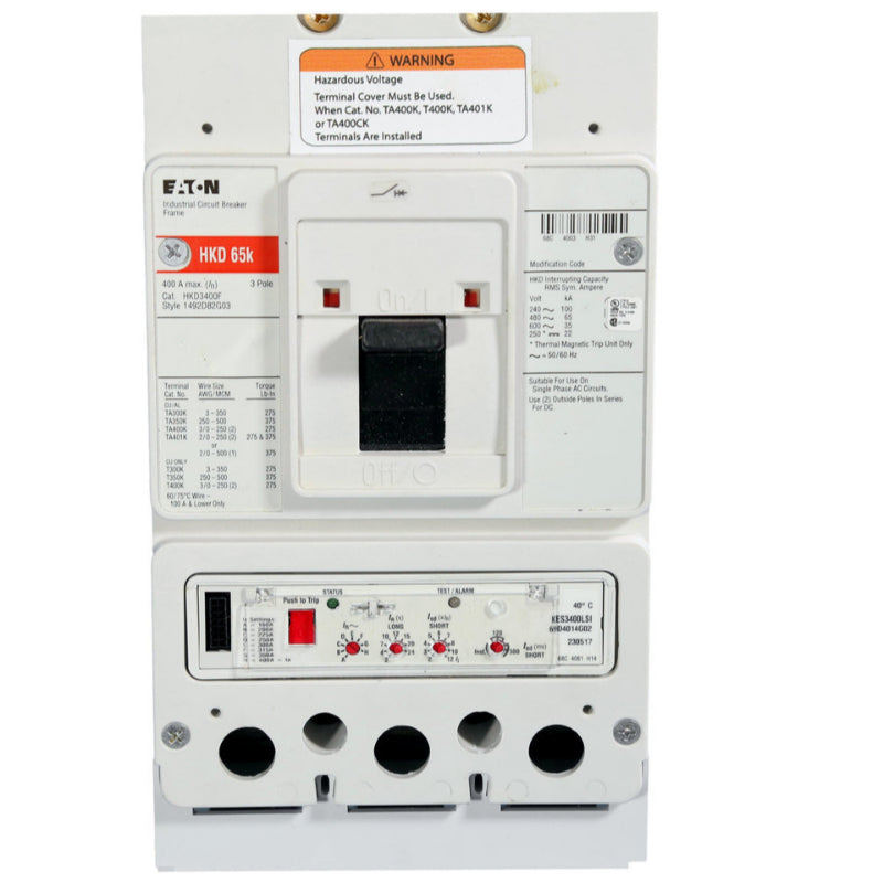 Eaton Electronic HKDB3400FT36W w/LSIG-310+ & Electronic Trip Unit