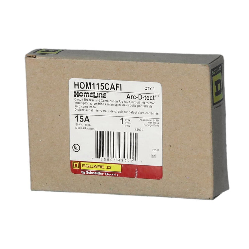 HOM115CAFI
New Combination Arc-Fault Circuit Interrupter