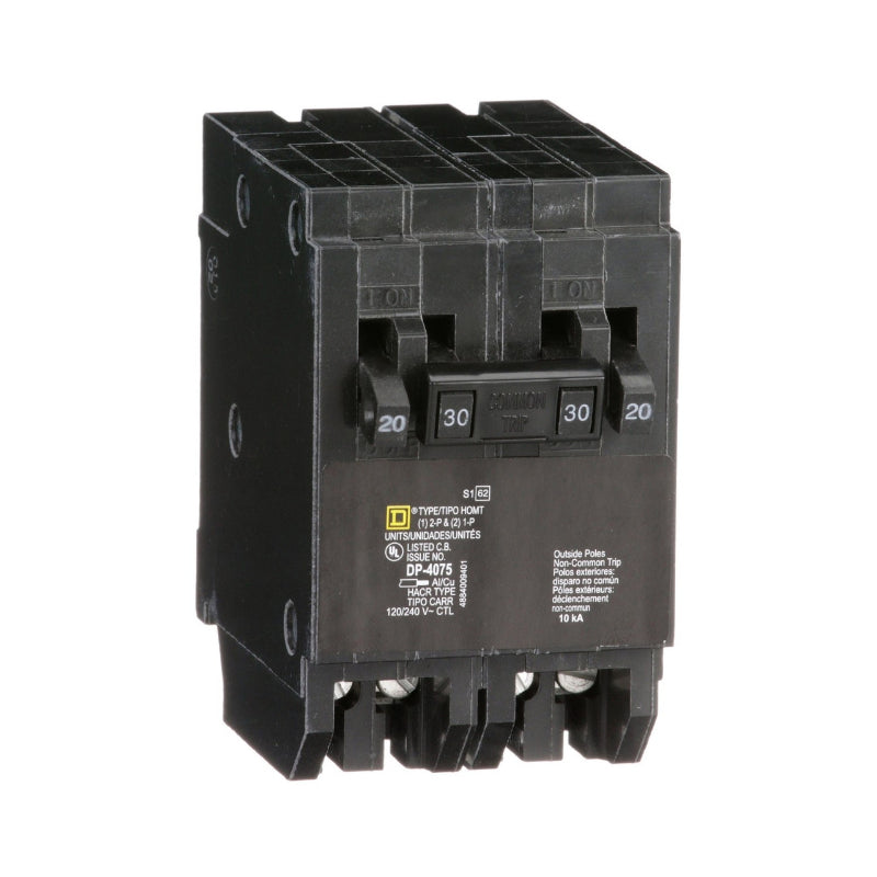 HOMT2020230 Quad Home Line
2 x 1-Pole 20A Toggle
1 x 2 Pole 30A