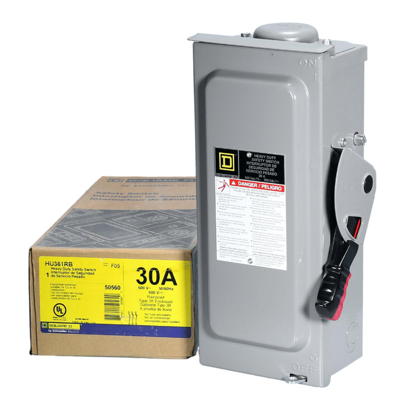 HU361RB
30A, Rain Proof, Non-Fusible Disconnect