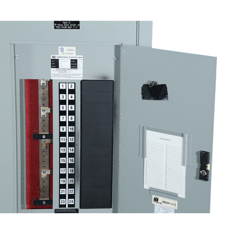 225A Panelboard
480V, MLO, Indoor