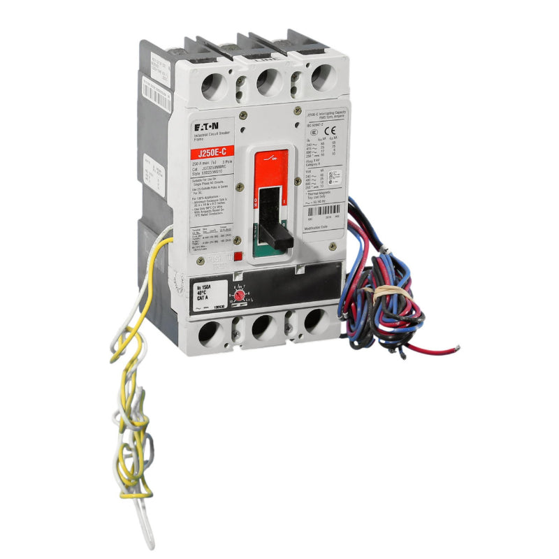 JGE316032GCA2S6 150A Thermal Magnetic Trip w/Shunt Trip & Auxiliary Switches
