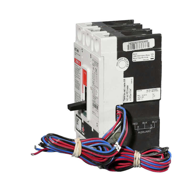 JGE316032GCA2S6 150A Thermal Magnetic Trip w/Shunt Trip & Auxiliary Switches
