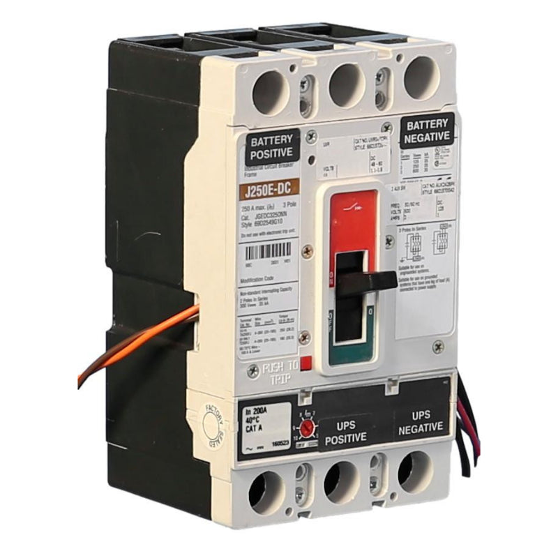 JGEDC3250NN
DC Rated Circuit Breaker